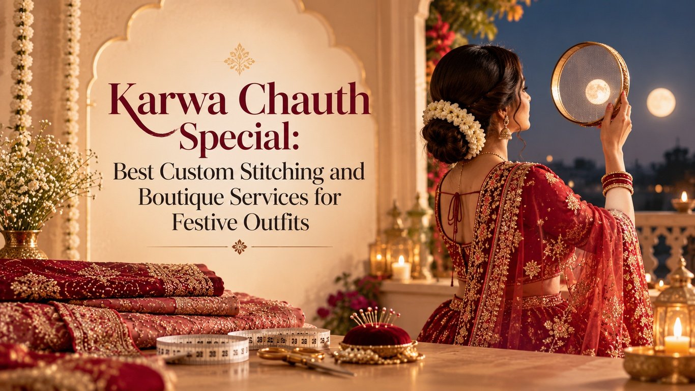 Karwa Chauth Special: Best Custom Stitching and Boutique Services for Festive Outfits